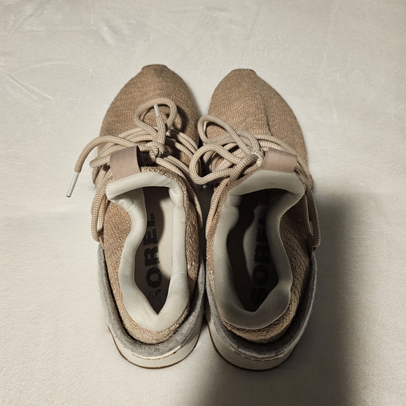 Sorel Kinetic Sneakers Size 8.5 Cream Tones - Picture 6 of 6